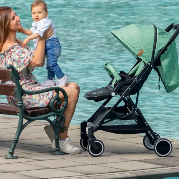 Детская коляска Chipolino Clarice 3800931047689/ Зелёный photo 7 Детская коляска Chipolino Clarice 3800931047689/ Зелёный photo 7