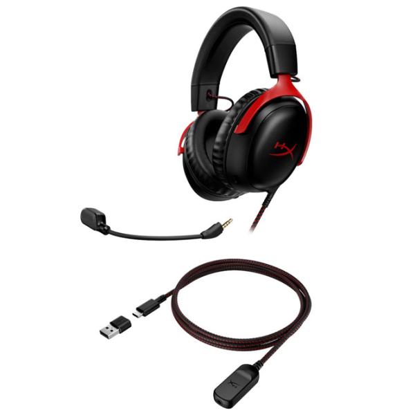 Căști HyperX Cloud III Red Black Cu fir/ Gaming photo 4