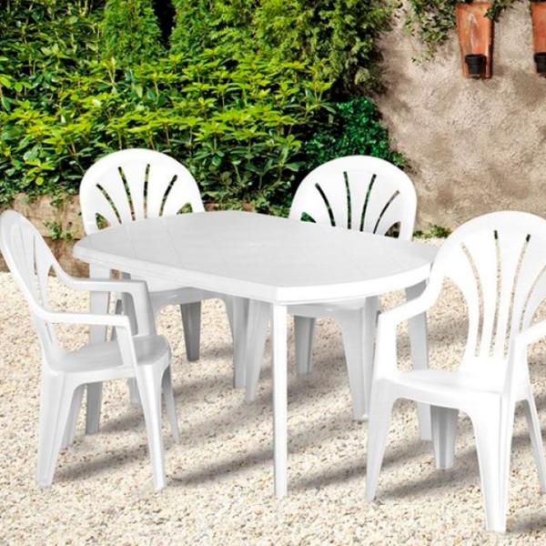 Masă de grădină Keter Elise Dreptunghiular/ White photo 2