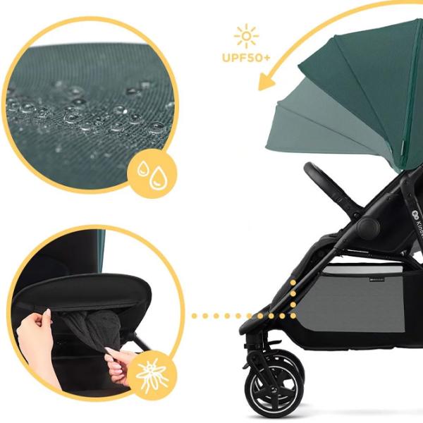 Детская коляска KinderKraft Route 5902533920433/ Зелёный photo 7 Детская коляска KinderKraft Route 5902533920433/ Зелёный photo 7