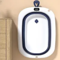 Cădiță pentru bebeluși BabyIp Folding pentru băieți/ 0 - 12 luni/ Blue photo 2