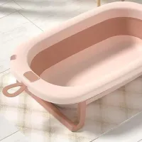 Cădiță pentru bebeluși BabyIp Folding pentru fetițe/ 0 - 12 luni/ Pink photo 2