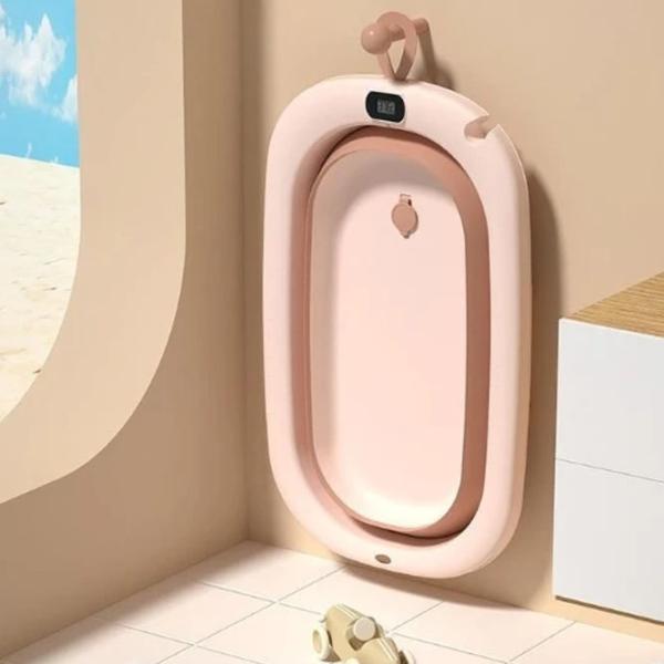 Cădiță pentru bebeluși BabyIp Folding pentru fetițe/ 0 - 12 luni/ Pink photo 3 Cădiță pentru bebeluși BabyIp Folding pentru fetițe/ 0 - 12 luni/ Pink photo 3