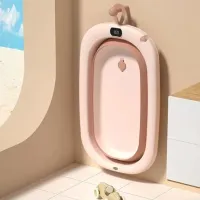 Cădiță pentru bebeluși BabyIp Folding pentru fetițe/ 0 - 12 luni/ Pink photo 3