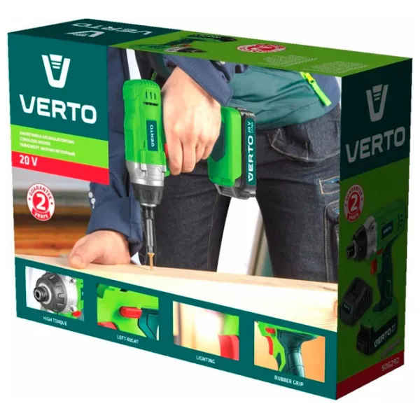 Шуруповерт Verto 50G292 2000 об/ мин photo 3