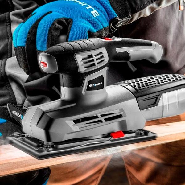 Șlefuitor Graphite 59G325 Cu vibrații/ 300 W/ Gray photo 33 Șlefuitor Graphite 59G325 Cu vibrații/ 300 W/ Gray photo 33