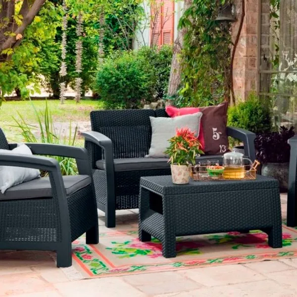 Set mobilă terasă Keter Bahamas Plastic/ Plastic/ Plastic/ Graphite photo 2