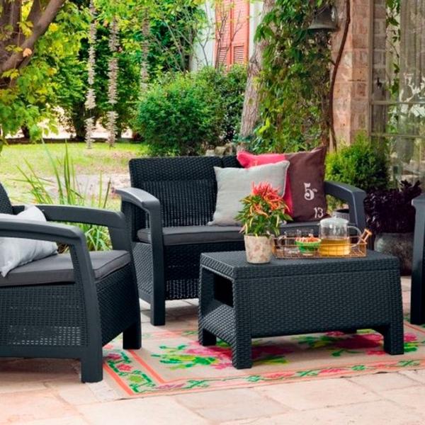 Set mobilă terasă Keter Bahamas Plastic/ Plastic/ Plastic/ Graphite photo 2