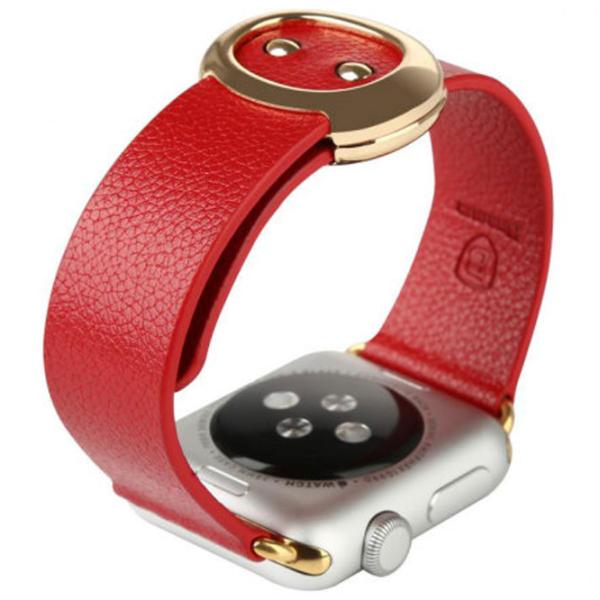 Curelușă Apple Watch Modern Buckle Leather/ 38 mm/ Red Gold photo 2