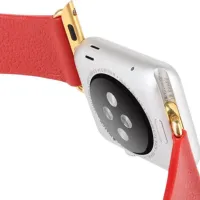 Ремень Apple Watch Modern Buckle Leather/ 38 mm/ Красный Золотой photo 3