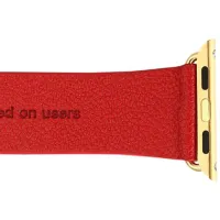 Ремень Apple Watch Modern Buckle Leather/ 38 mm/ Красный Золотой photo 5