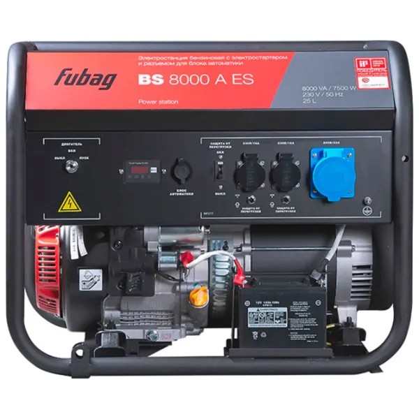 Генератор Fubag BS 8000 A ES 230 В Бензин/ 7.5 кВт photo 2