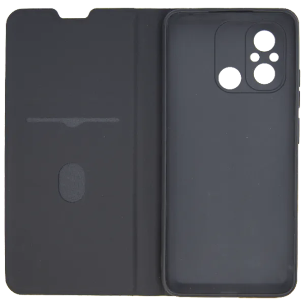 Husă pentru smartphone Xiaomi Redmi 12C Fashion/ Book Cover/ Leather/ Black photo 3 Husă pentru smartphone Xiaomi Redmi 12C Fashion/ Book Cover/ Leather/ Black photo 3
