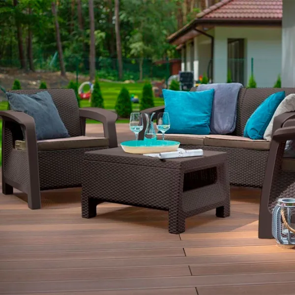 Set mobilă terasă Keter Bahamas Plastic/ Plastic/ Plastic/ Brown photo 3