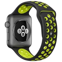Ремень Apple Watch Nike sport Силикон/ 42 mm/ Черный Желтый photo 2