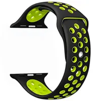 Ремень Apple Watch Nike sport Силикон/ 42 mm/ Черный Желтый photo 3
