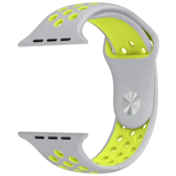 Ремень Apple Watch Nike sport Силикон/ 42 mm/ Белый Желтый photo 3 Ремень Apple Watch Nike sport Силикон/ 42 mm/ Белый Желтый photo 3