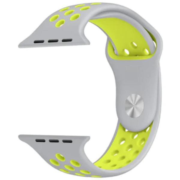 Ремень Apple Watch Nike sport Силикон/ 42 mm/ Белый Желтый photo 3 Ремень Apple Watch Nike sport Силикон/ 42 mm/ Белый Желтый photo 3