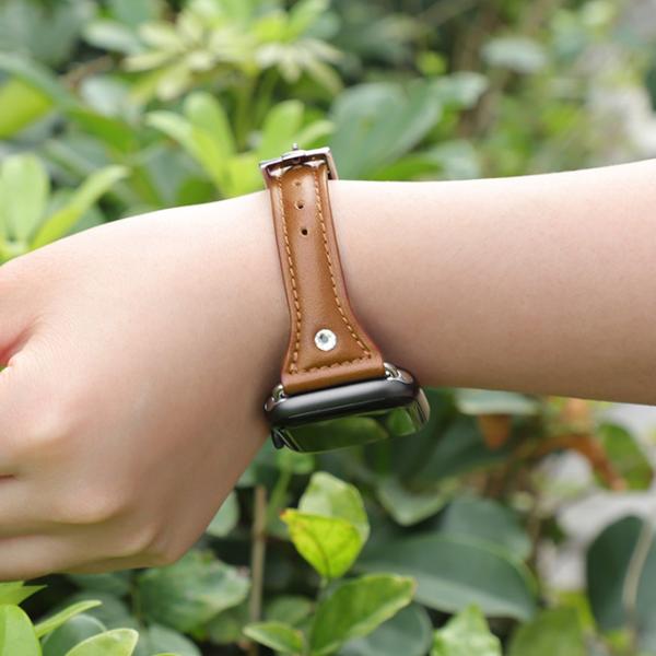 Ремень Apple Watch WB05 Кожа/ 40 мм/ Коричневый photo 5