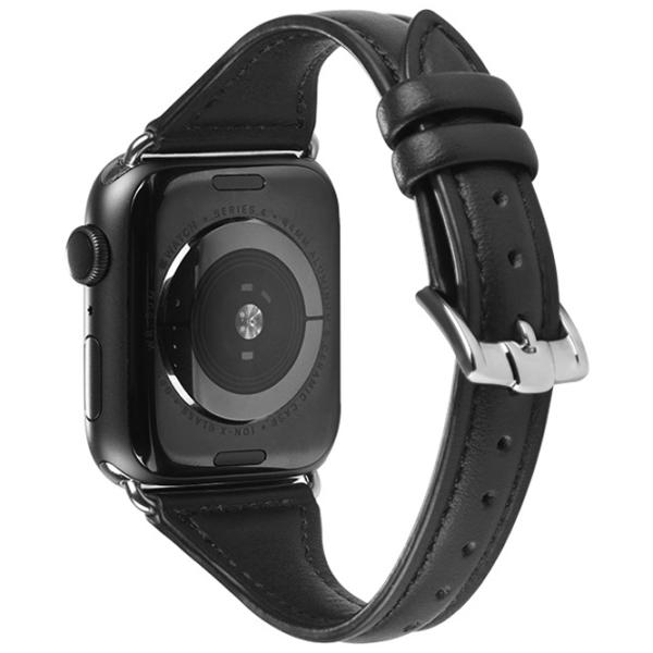 Ремень Apple Watch WB05 Кожа/ 40 мм/ Черный photo 2