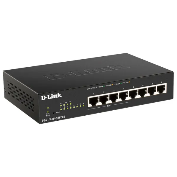 Switch D-Link DGS-1100-08PLV2 Black photo 3