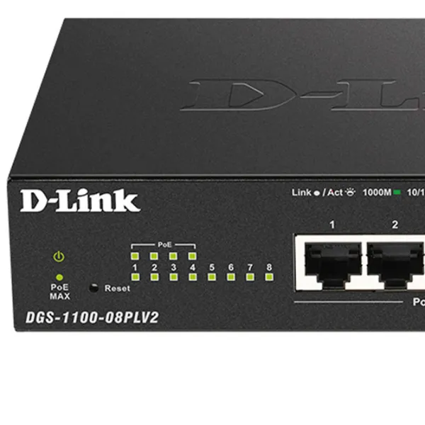 Switch D-Link DGS-1100-08PLV2 Black photo 5