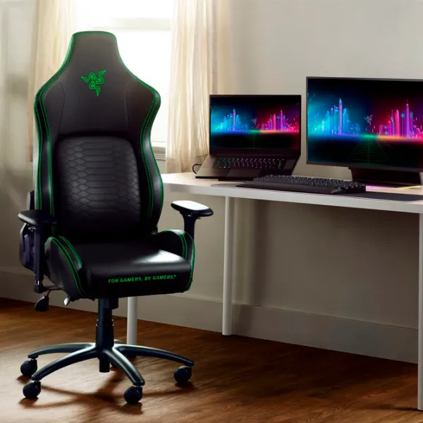 Игровое кресло Razer Iskur XL Зелёный Черный photo 5