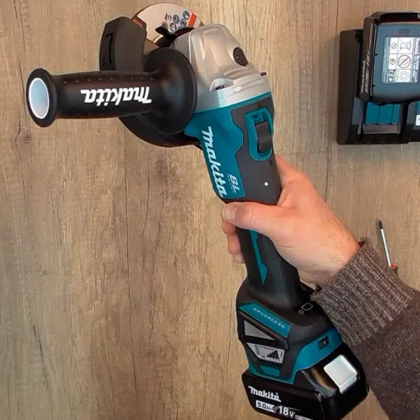 Шлифовальная машина Makita DGA511RTE Угловая / / Синий photo 6
