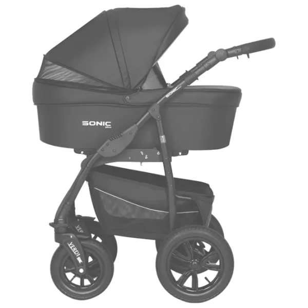 Детская коляска Verdi Sonic Plus 3 in 1 NR2/ Черный photo 4