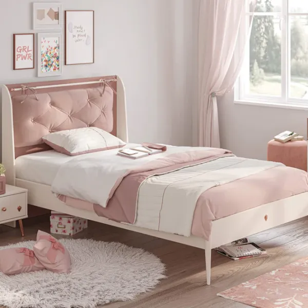 Детская кровать Cilek Elegance 100 x 200 см/ ЛДСП/ Кремовый photo 3