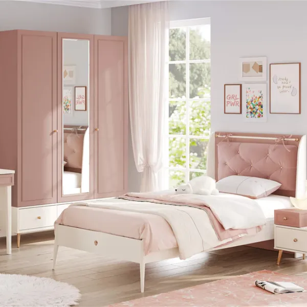 Детская кровать Cilek Elegance 100 x 200 см/ ЛДСП/ Кремовый photo 4