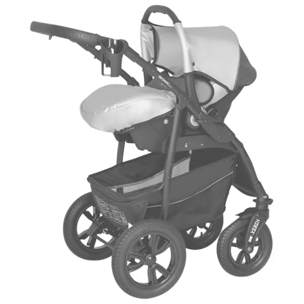 Cărucior pentru copil Verdi Sonic Plus Pro 3 in 1 NR C2/ White photo 6