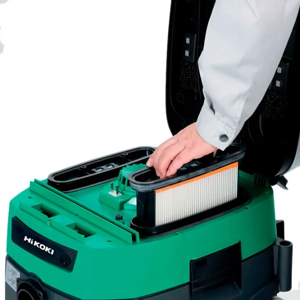 Промышленный пылесос Hikoki RP350YDMWAZ 1200 Вт/ Зелёный photo 5