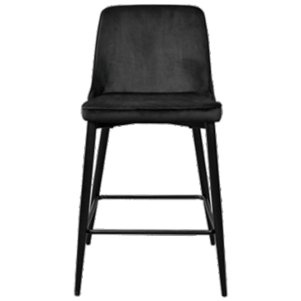 Scaun de bar Deco (НФ-0004892) Catifea/ Metal/ Black photo 3