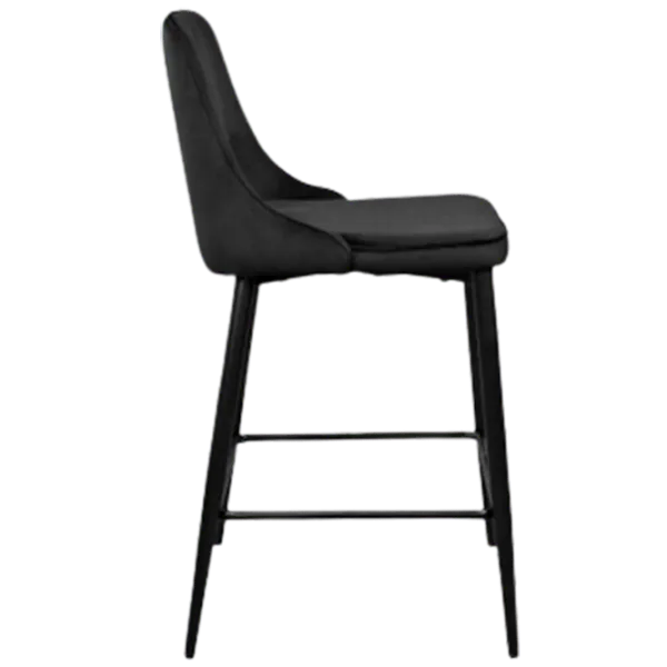 Scaun de bar Deco (НФ-0004892) Catifea/ Metal/ Black photo 5