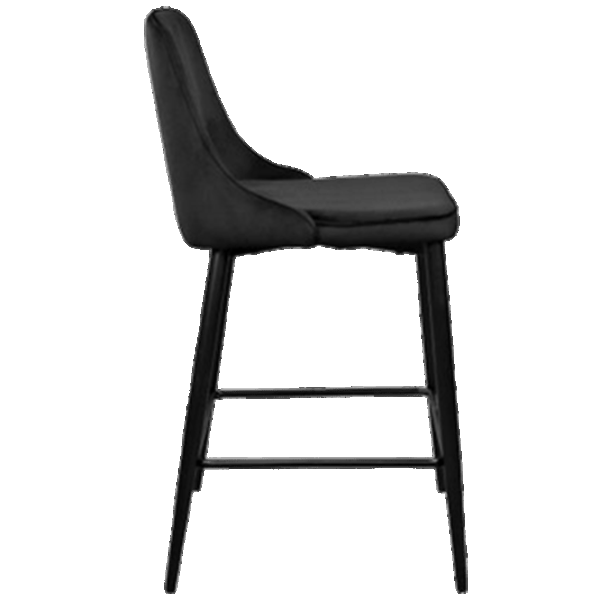 Scaun de bar Deco (НФ-0004892) Catifea/ Metal/ Black photo 5
