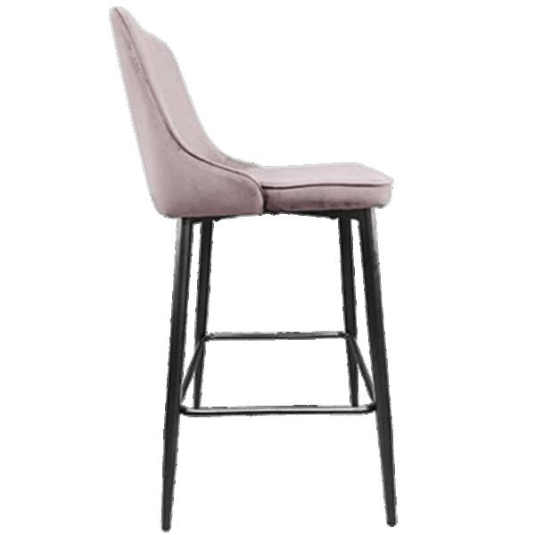 Scaun de bar DecoPrim (НФ-0002154) Catifea/ Metal/ Pink photo 4 Scaun de bar DecoPrim (НФ-0002154) Catifea/ Metal/ Pink photo 4