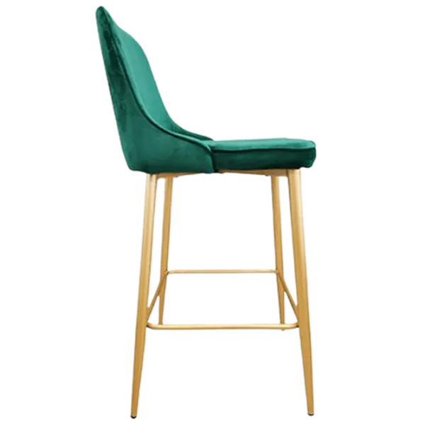 Scaun de bar Deco (НФ-0002153) Catifea/ Metal/ Green photo 2