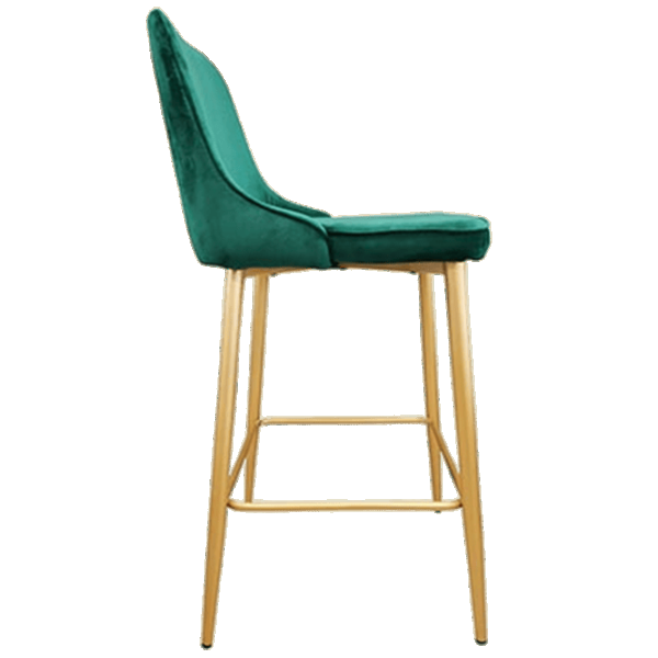 Scaun de bar Deco (НФ-0002153) Catifea/ Metal/ Green photo 2