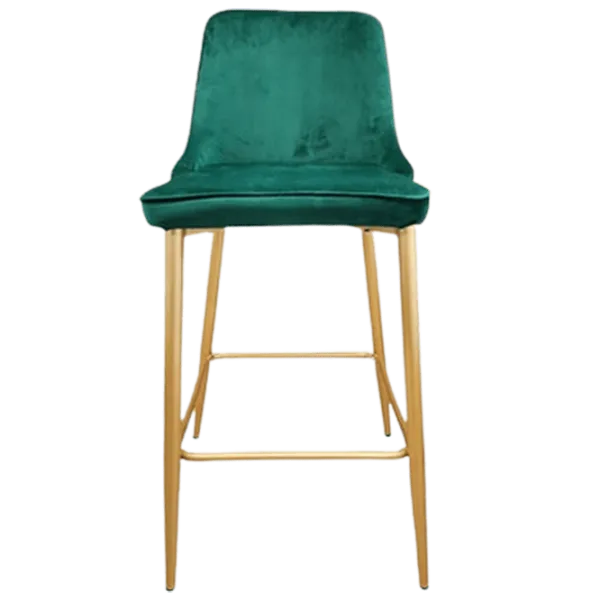 Scaun de bar Deco (НФ-0002153) Catifea/ Metal/ Green photo 3