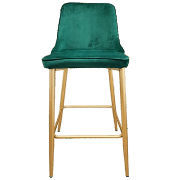 Scaun de bar Deco (НФ-0002153) Catifea/ Metal/ Green photo 3