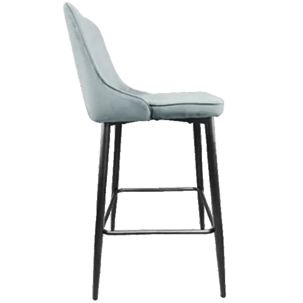 Scaun de bar Deco (НФ-0002155) Catifea/ Metal/ Light Blue photo 2