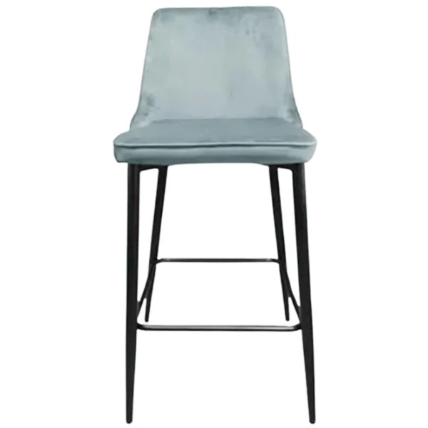 Scaun de bar Deco (НФ-0002155) Catifea/ Metal/ Light Blue photo 4