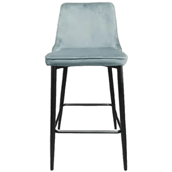 Scaun de bar Deco (НФ-0002155) Catifea/ Metal/ Light Blue photo 4
