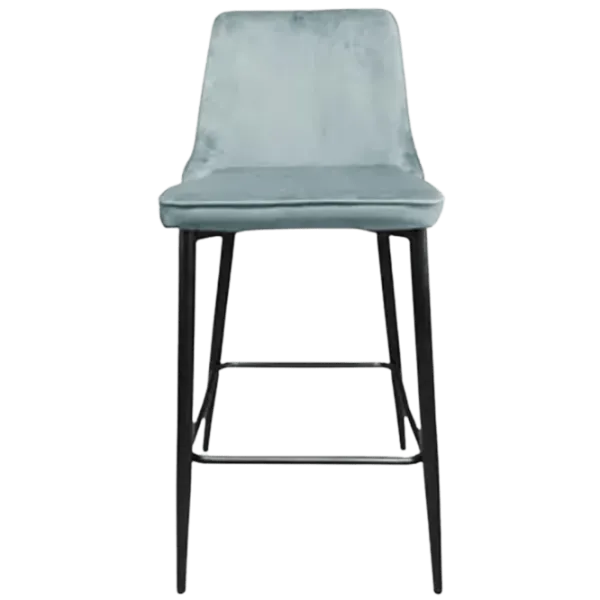 Scaun de bar Deco (НФ-0002155) Catifea/ Metal/ Light Blue photo 5