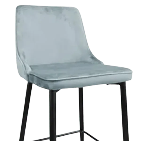 Scaun de bar Deco (НФ-0002155) Catifea/ Metal/ Light Blue photo 6