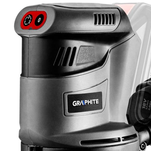 Șlefuitor Graphite 58G014 Cu excentric/ Gray photo 2