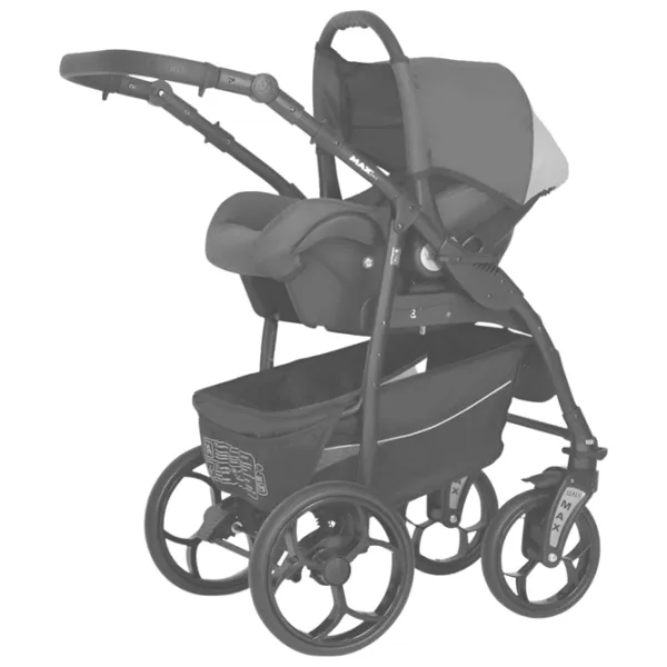 Cărucior pentru copil Verdi Max Plus 3 in 1 NR1/ Black photo 7