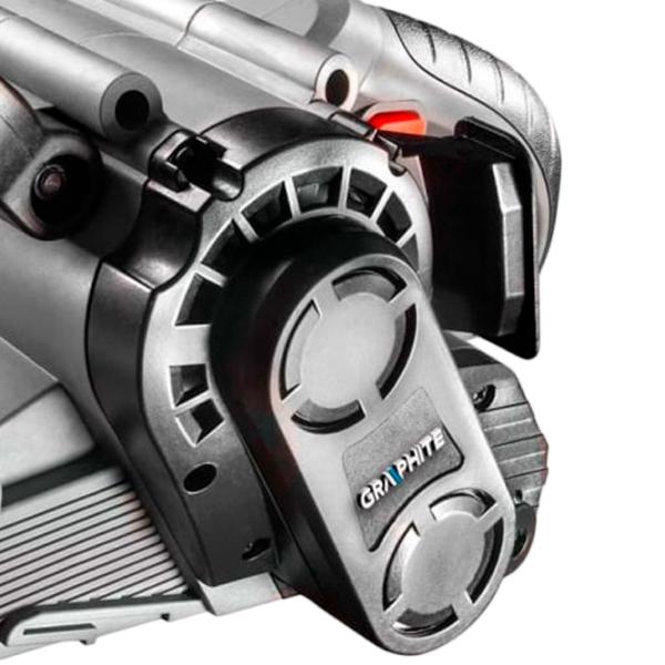 Șlefuitor Graphite 59G394 Cu bandă/ 800 W/ Gray photo 2