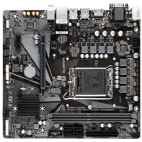 Placă de bază Gigabyte H610M H mATX/ Intel H610M photo 2